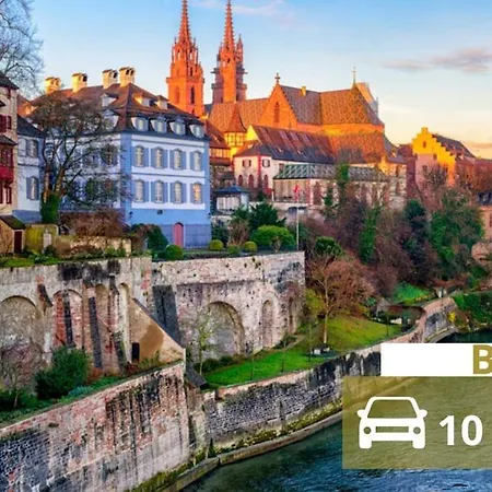 Up, Proche Basel, Loft Sous Combles & Vue 公寓 圣路易