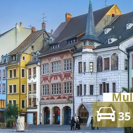 Up, Proche Basel, Loft Sous Combles & Vue 公寓 圣路易